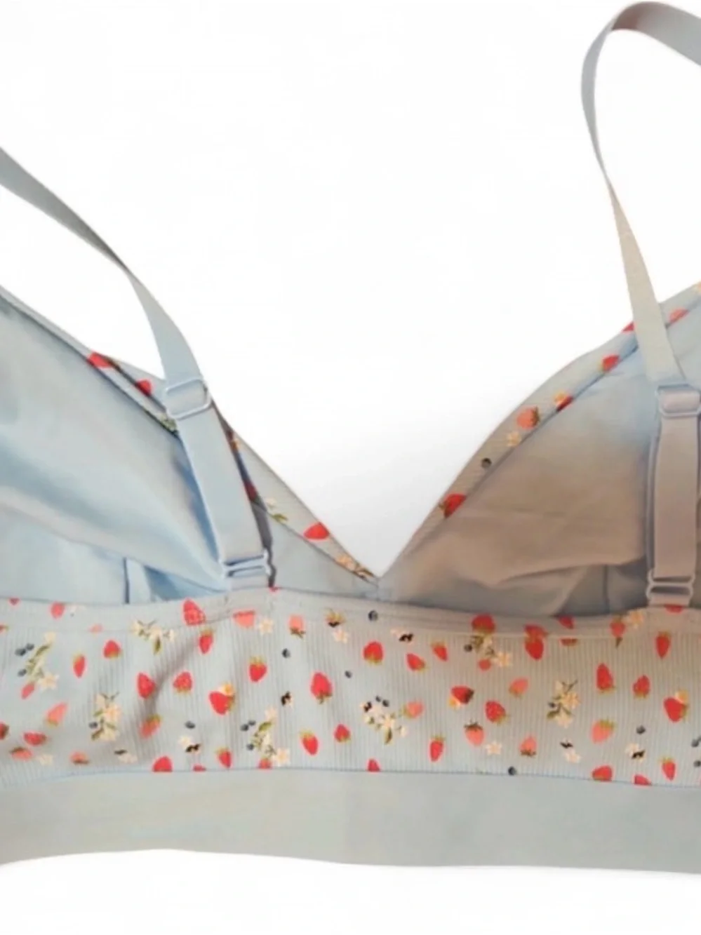 NWT-Wild Fable,Strawberry & Blue Floral Sports Bra in XXL ,Bralette